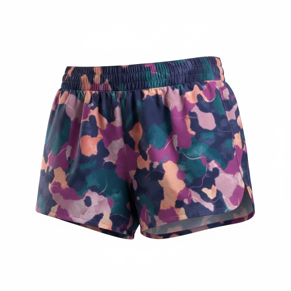 Reebok Reflex Running Shorts Layered Women's L Multi Color Athleisure Wear NWOT